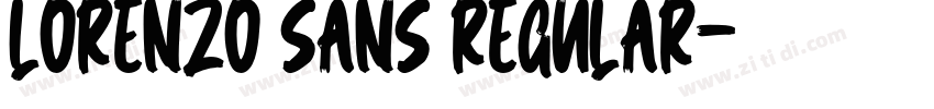 Lorenzo Sans Regular字体转换 Lorenzo Sans Regular字体转换